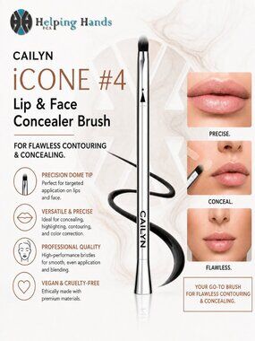 Cailyn iCONE #4 Lip & Face Concealer Brush For Flawless Contouring & Concealing